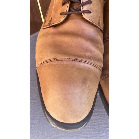 Men\'s Ecco Brown Leather Cap Toe Oxfords Dress/Business Shoes Size 9-9.5 EU 43 main image 11